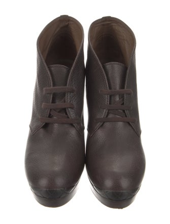 Bottega Veneta Leather Lace-Up Boots