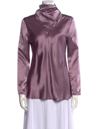 Bottega Veneta Cowl Neck Long Sleeve Blouse