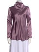 Bottega Veneta Cowl Neck Long Sleeve Blouse