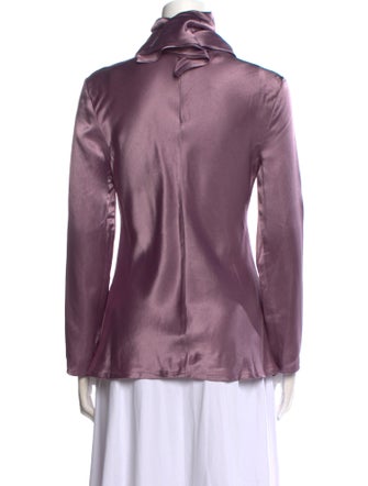 Bottega Veneta Cowl Neck Long Sleeve Blouse