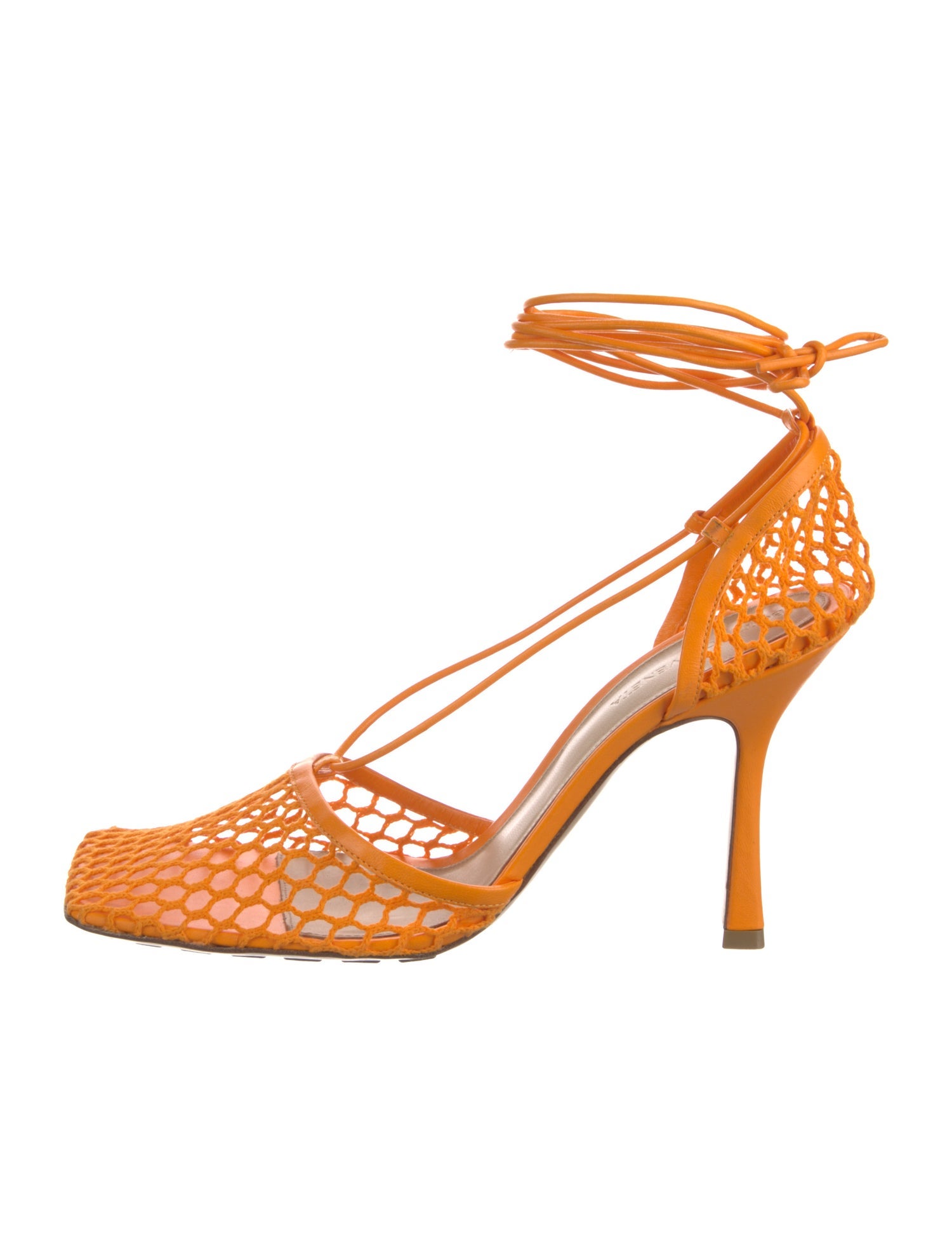 Bottega Veneta Mesh Mesh Accents D'Orsay Pumps
