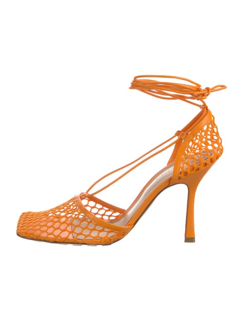 Bottega Veneta Mesh Mesh Accents D'Orsay Pumps