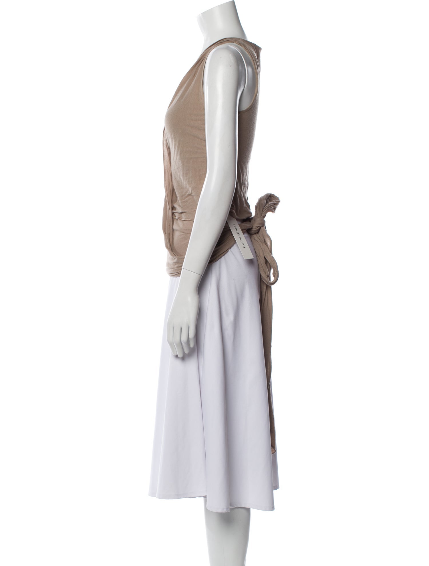 Bottega Veneta Cowl Neck Sleeveless Top