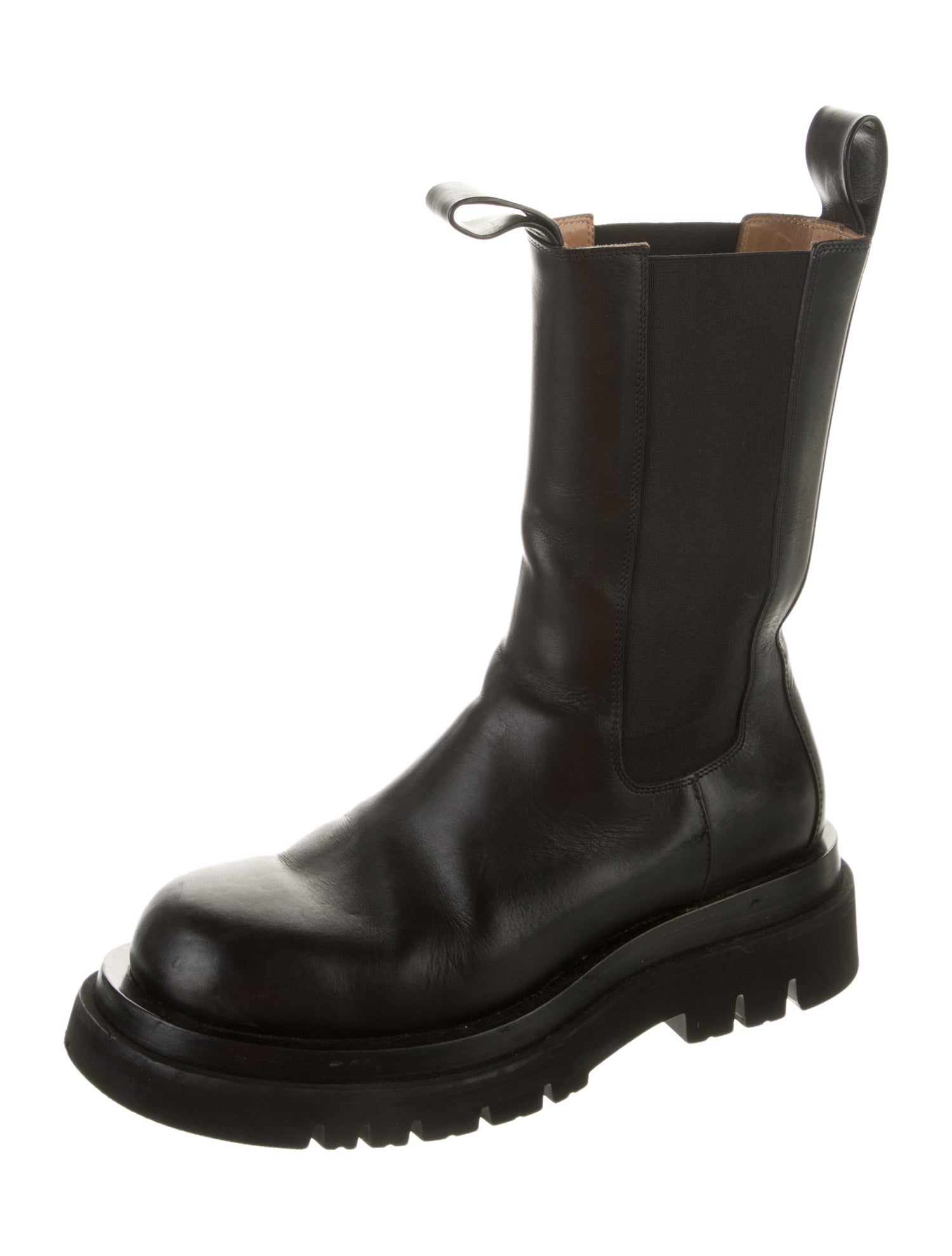Bottega Veneta Leather Combat Boots
