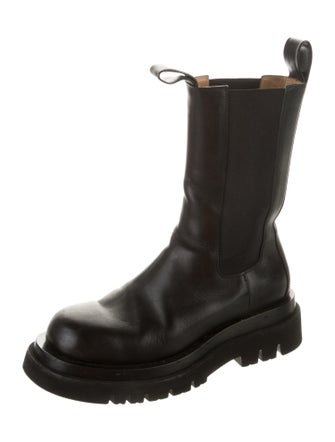 Bottega Veneta Leather Combat Boots
