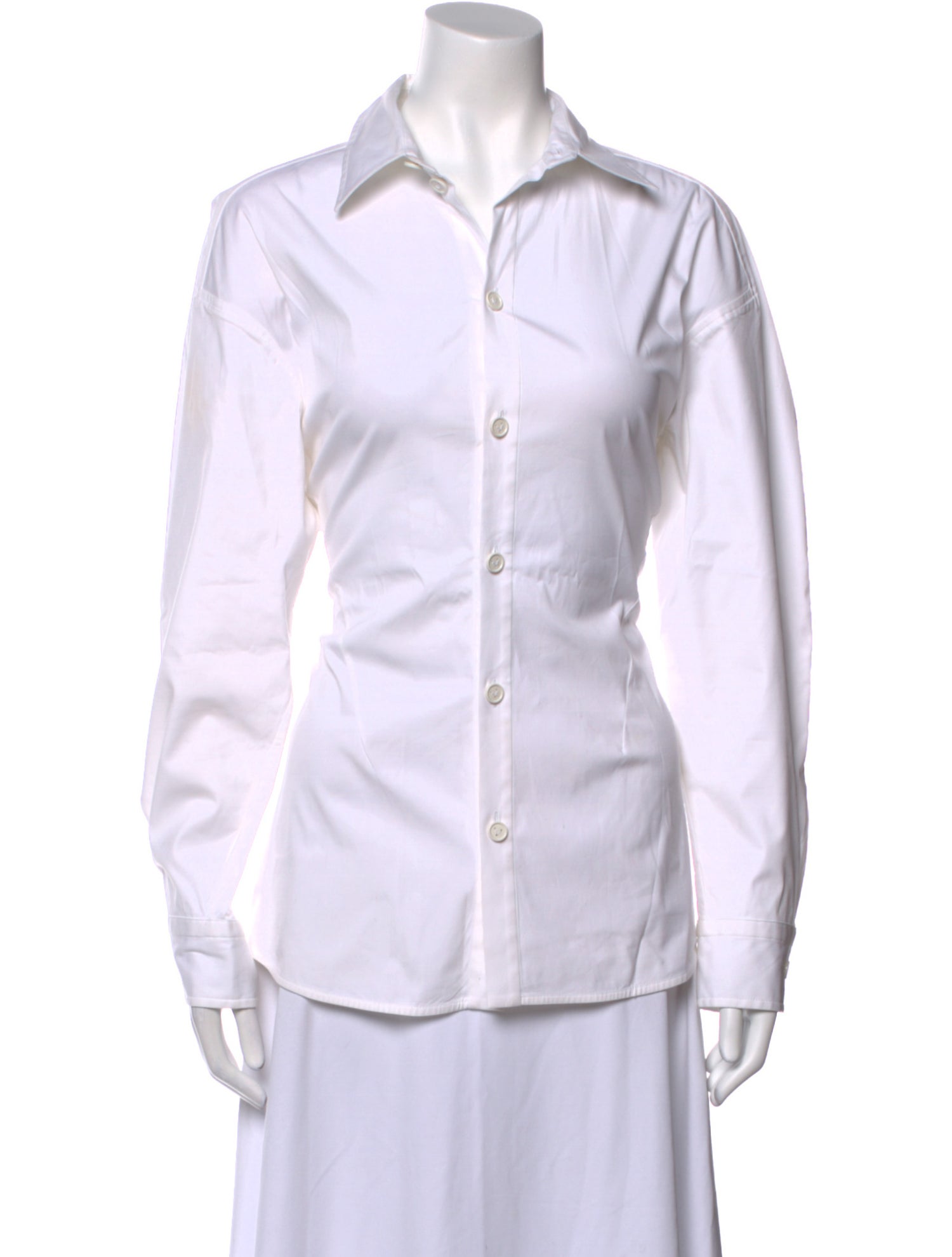 Bottega Veneta Long Sleeve Button-Up Top