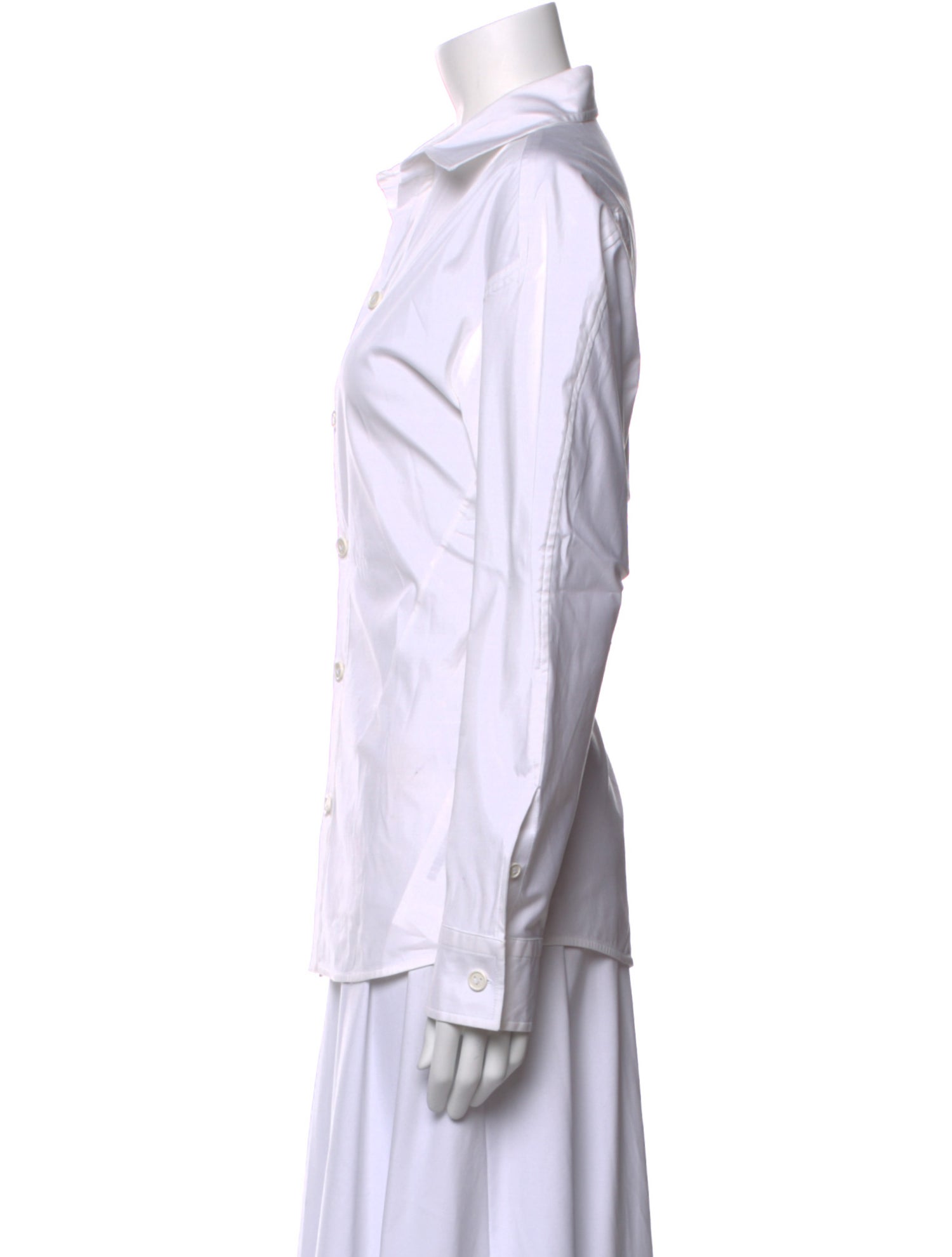 Bottega Veneta Long Sleeve Button-Up Top