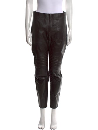 Bottega Veneta Leather Skinny Leg Pants