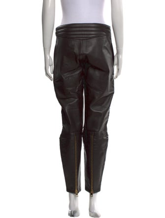 Bottega Veneta Leather Skinny Leg Pants