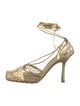 Bottega Veneta Leather Mesh Accents D'Orsay Pumps