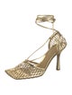 Bottega Veneta Leather Mesh Accents D'Orsay Pumps