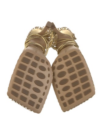 Bottega Veneta Leather Mesh Accents D'Orsay Pumps