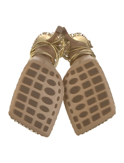 Bottega Veneta Leather Mesh Accents D'Orsay Pumps