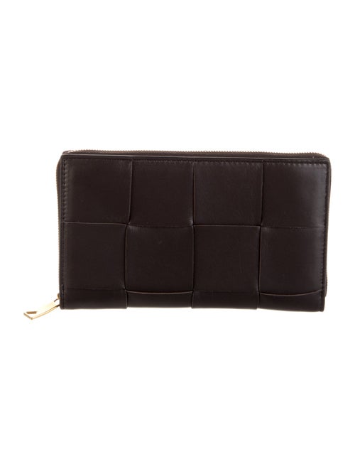 Bottega Veneta Cassette Zip Around Intrecciato Weave Wallet