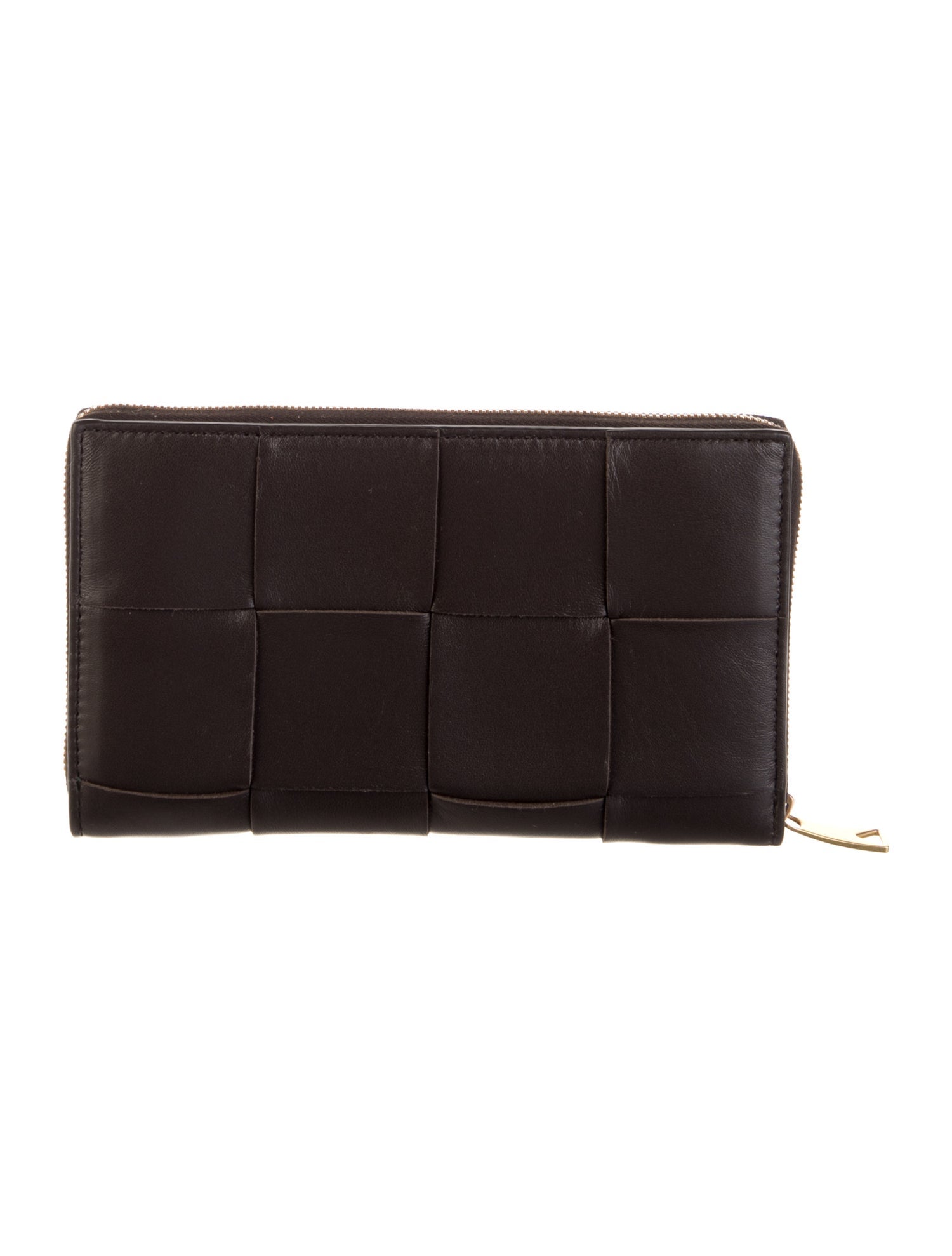Bottega Veneta Cassette Zip Around Intrecciato Weave Wallet