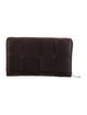 Bottega Veneta Cassette Zip Around Intrecciato Weave Wallet