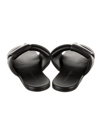 Bottega Veneta Intrecciato Weave Leather Slides