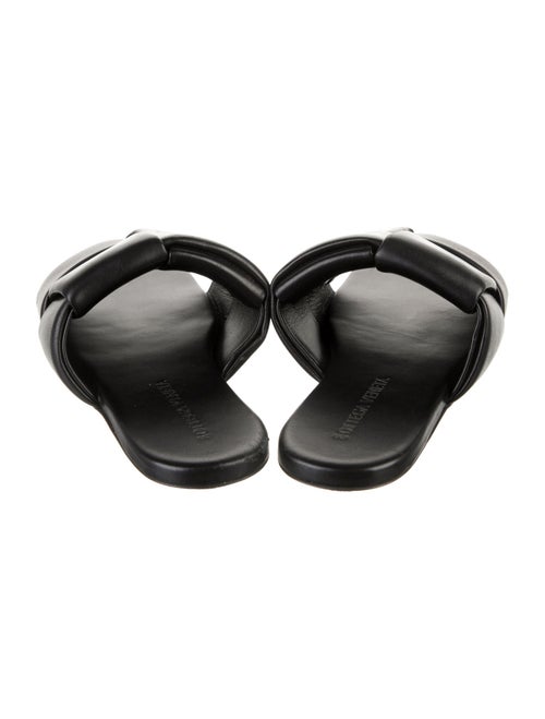 Bottega Veneta Intrecciato Weave Leather Slides