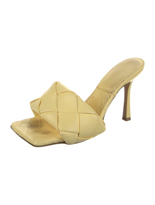 Bottega Veneta Intrecciato Weave Leather Slides