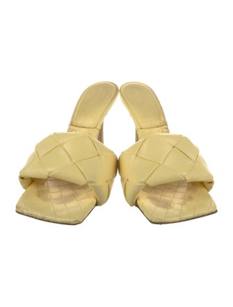 Bottega Veneta Intrecciato Weave Leather Slides