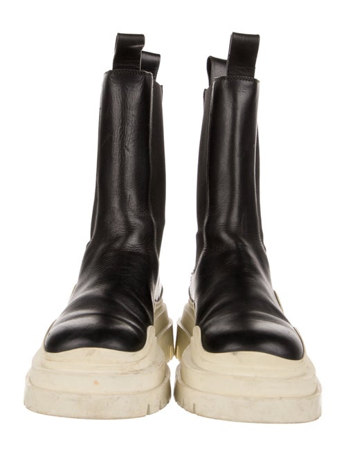 Bottega Veneta Leather Colorblock Pattern Chelsea Boots