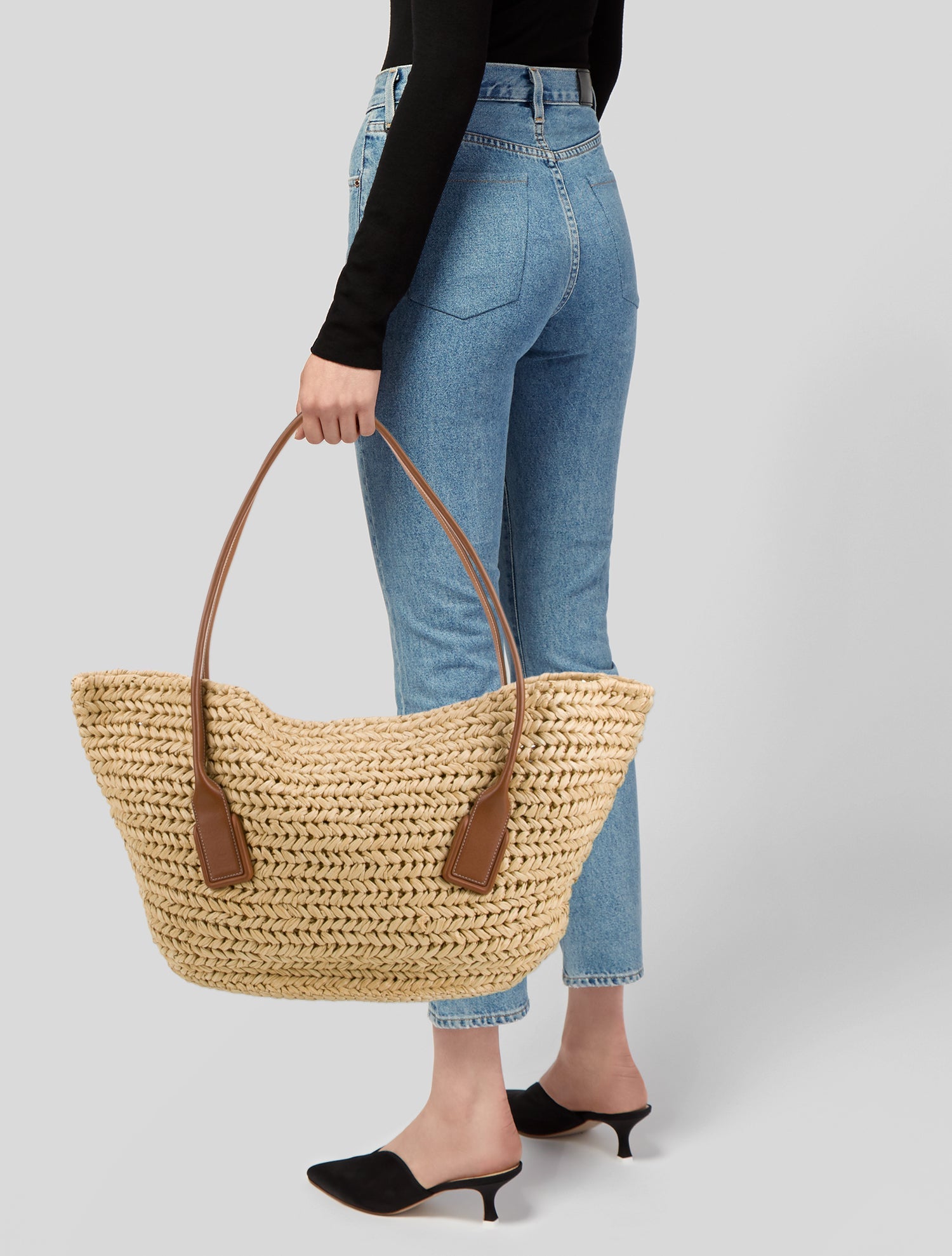 Bottega Veneta Raffia Shoulder Bag