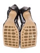 Bottega Veneta Mesh Chain-Link Accents Slingback Pumps