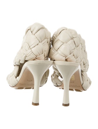 Bottega Veneta Intrecciato Weave Leather Slingback Sandals