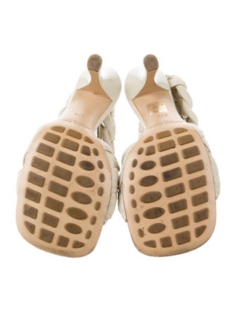 Bottega Veneta Intrecciato Weave Leather Slingback Sandals