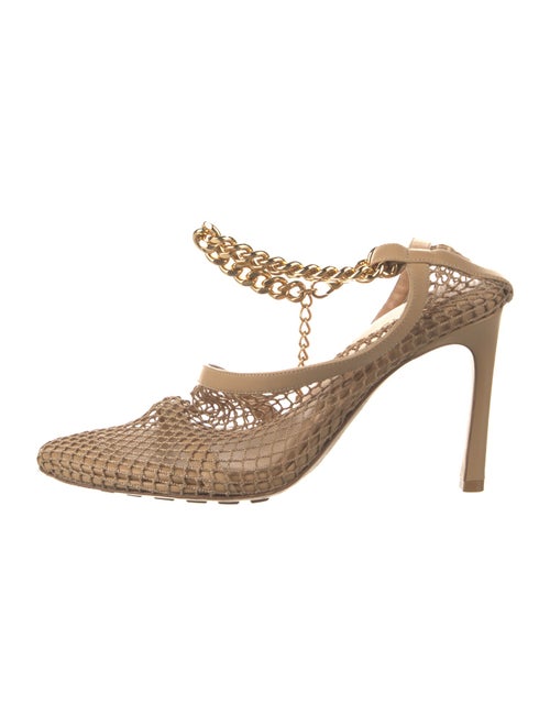Bottega Veneta Mesh Chain-Link Accents Mules