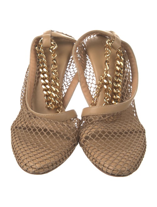 Bottega Veneta Mesh Chain-Link Accents Mules