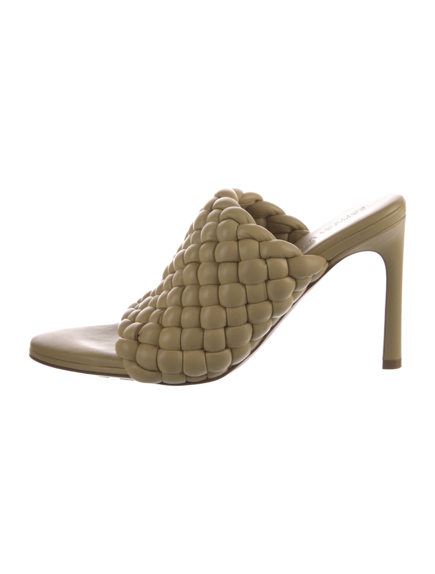 Bottega Veneta Intrecciato Weave Leather Slides