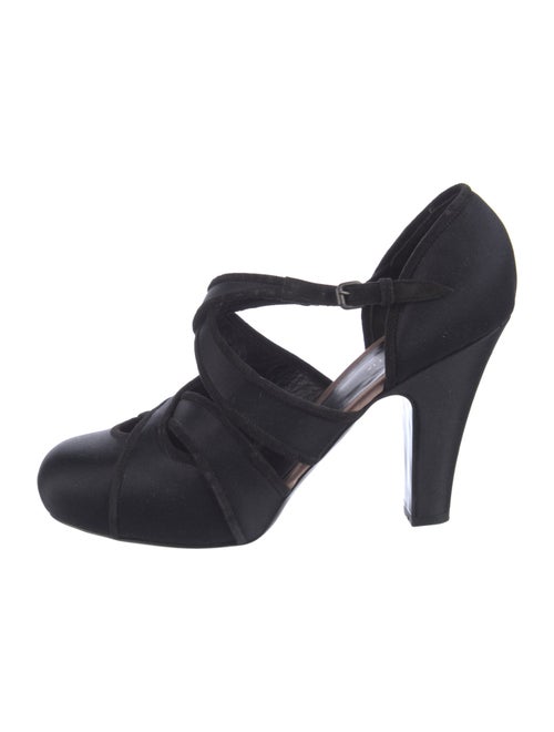 Bottega Veneta Satin Cutout Accent D'Orsay Pumps