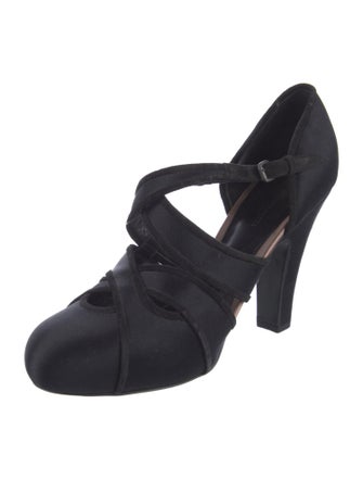 Bottega Veneta Satin Cutout Accent D'Orsay Pumps