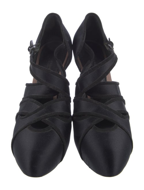 Bottega Veneta Satin Cutout Accent D'Orsay Pumps