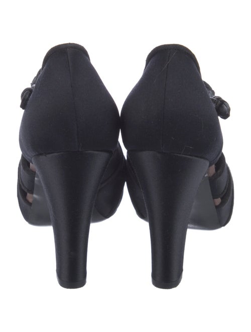 Bottega Veneta Satin Cutout Accent D'Orsay Pumps