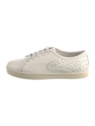 Bottega Veneta Intrecciato Weave Leather Sneakers