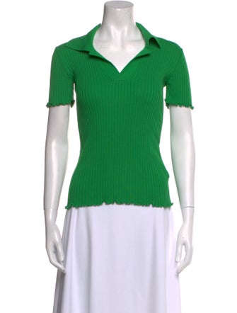 Bottega Veneta V-Neck Short Sleeve Polo