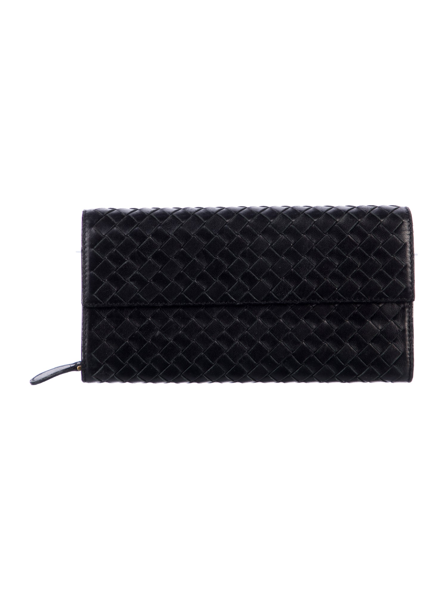 Bottega Veneta Vintage Intrecciato Weave Continental Wallet
