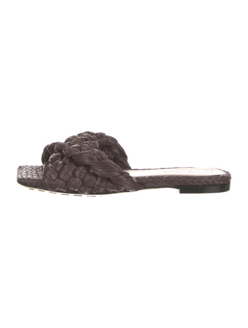 Bottega Veneta Raffia Slides