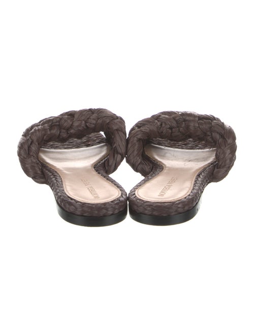 Bottega Veneta Raffia Slides