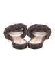 Bottega Veneta Raffia Slides