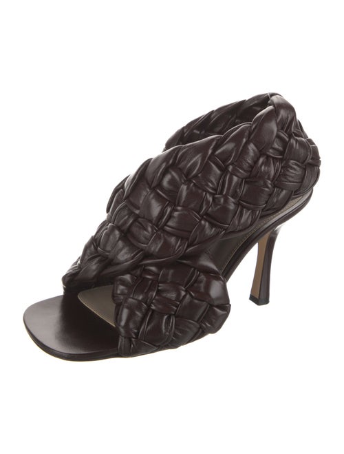 Bottega Veneta Intrecciato Weave Leather Slingback Sandals