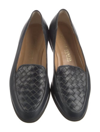 Bottega Veneta Intrecciato Weave Leather Loafers