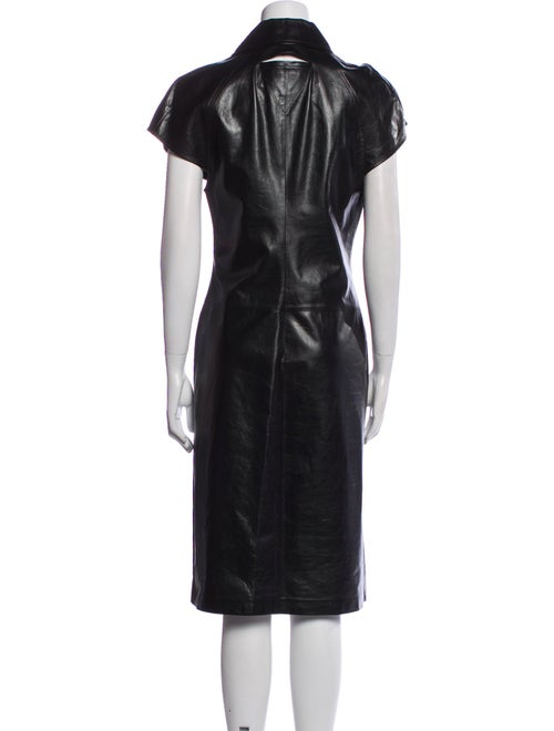 Bottega Veneta Leather Midi Length Dress