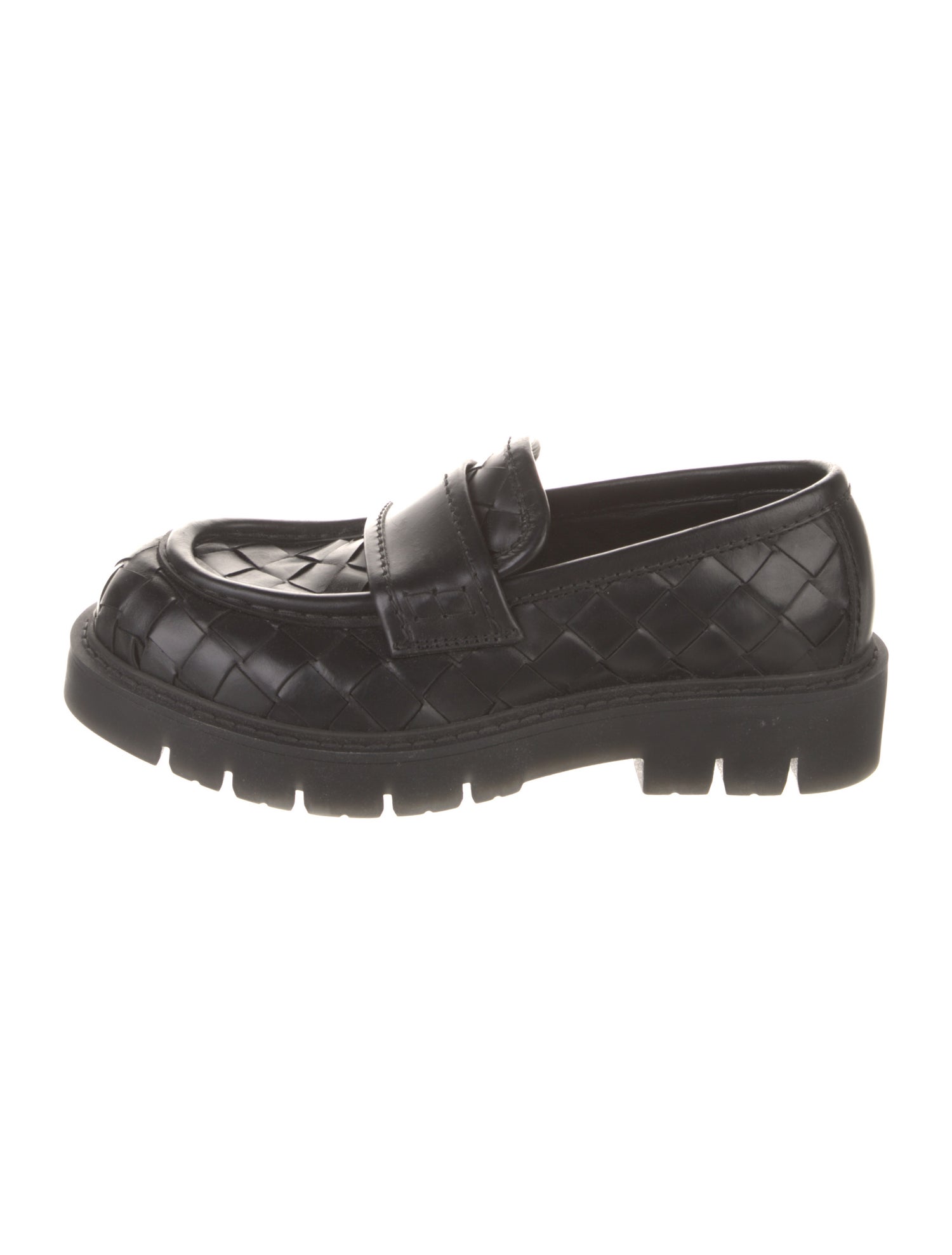 Bottega Veneta Intrecciato Weave Leather Loafers