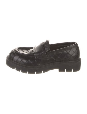Bottega Veneta Intrecciato Weave Leather Loafers