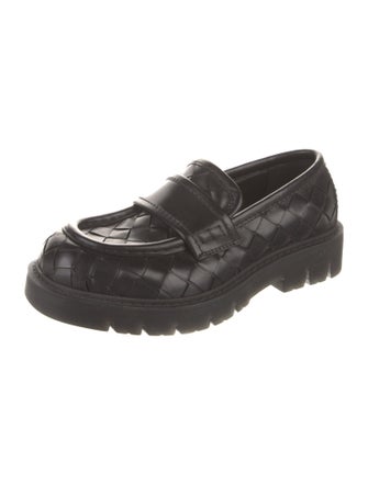 Bottega Veneta Intrecciato Weave Leather Loafers