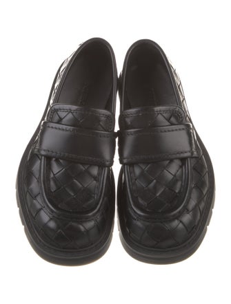 Bottega Veneta Intrecciato Weave Leather Loafers