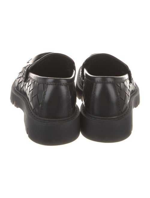 Bottega Veneta Intrecciato Weave Leather Loafers